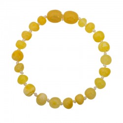 Gümüş Kehribar Bebek Bilekliği Gümüş Kehribar Bebek Bilekliği