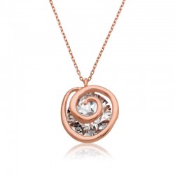 Gümüş Rose Aşk Döngüsü Bayan Kolye Gümüş Rose Aşk Döngüsü Bayan Kolye