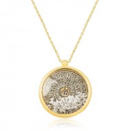 Gümüş Gold Esmaül Hüsna Bayan Kolye Gümüş Gold Esmaül Hüsna Bayan Kolye