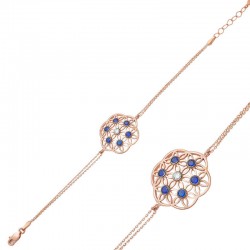 Gümüş Rose Yaşam Çiçeği Bileklik Gümüş Rose Yaşam Çiçeği Bileklik