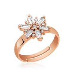 Gümüş Rose Rüzgar Gülü Yüzük Gümüş Rose Rüzgar Gülü Yüzük