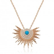 Gümüş Doğan Güneş Bayan Kolye Gümüş Doğan Güneş Bayan Kolye