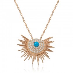 Gümüş Doğan Güneş Bayan Kolye Gümüş Doğan Güneş Bayan Kolye