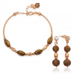 Gümüş Zultanit Taşlı Bayan Set Gümüş Zultanit Taşlı Bayan Set