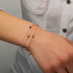 Gümüş Rose Nazar Bayan Bileklik Gümüş Rose Nazar Bayan Bileklik