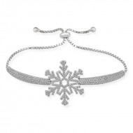 Gümüş Kar Tanesi Bayan Bileklik Gümüş Kar Tanesi Bayan Bileklik