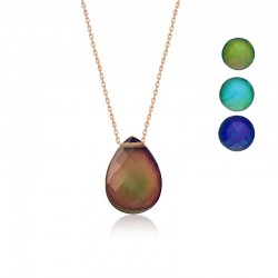 Gümüş Rose His Taşı Bayan Kolye Gümüş Rose His Taşı Bayan Kolye