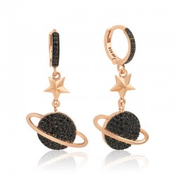 Gümüş Gezegen Bayan Küpe Gümüş Gezegen Bayan Küpe