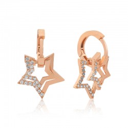 Gümüş Üç Boyutlu Yıldız Küpe Gümüş Üç Boyutlu Yıldız Küpe