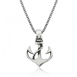 Gümüş Deniz Çapası Erkek Kolye Gümüş Deniz Çapası Erkek Kolye