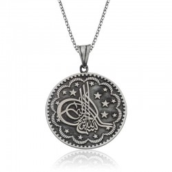 Gümüş Tuğra Kolye Gümüş Tuğra Kolye