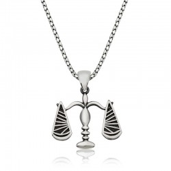 Gümüş Adalet Terazisi Kolye Gümüş Adalet Terazisi Kolye