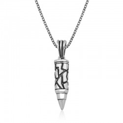 Gümüş Kurşun Erkek Kolye Gümüş Kurşun Erkek Kolye