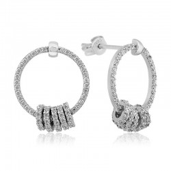 Gümüş Silindir Bayan Küpe Gümüş Silindir Bayan Küpe