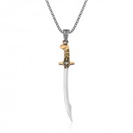 Gümüş Kılıç Erkek Kolye Gümüş Kılıç Erkek Kolye