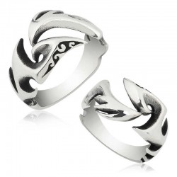 Gümüş Tribal Desenli Yüzük Gümüş Tribal Desenli Yüzük