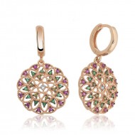 Gümüş Geometrik Desenli Bayan Küpe Gümüş Geometrik Desenli Bayan Küpe