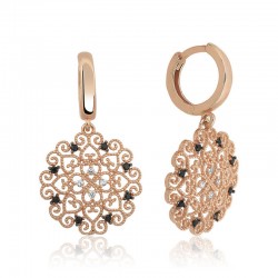 Gümüş Etnik Desenli Bayan Küpe Gümüş Etnik Desenli Bayan Küpe