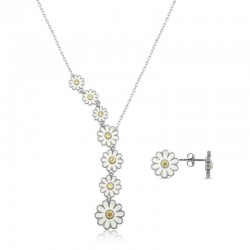 Gümüş İkili Papatya Bayan Set Gümüş İkili Papatya Bayan Set