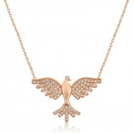 Gümüş Kuş Bayan Kolye Gümüş Kuş Bayan Kolye