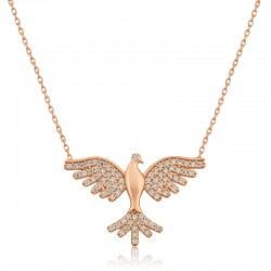 Gümüş Kuş Bayan Kolye Gümüş Kuş Bayan Kolye