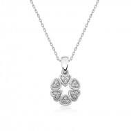 Gümüş Kalp Çemberi Bayan Kolye Gümüş Kalp Çemberi Bayan Kolye