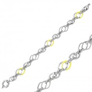 Gümüş İki Renk Hallow Bileklik Gümüş İki Renk Hallow Bileklik