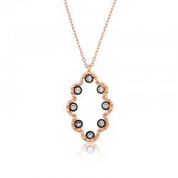 Gümüş Elmas Desenli Kolye Gümüş Elmas Desenli Kolye