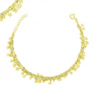 Gümüş Gold Şans Bayan Bileklik Gümüş Gold Şans Bayan Bileklik