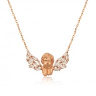 Gümüş Rose Kanatlı Melek Kolye Gümüş Rose Kanatlı Melek Kolye