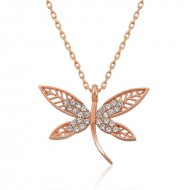 Gümüş Rose Yusufçuk Bayan Kolye Gümüş Rose Yusufçuk Bayan Kolye