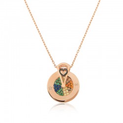 Gümüş Rose Aşk Çarkı Bayan Kolye Gümüş Rose Aşk Çarkı Bayan Kolye