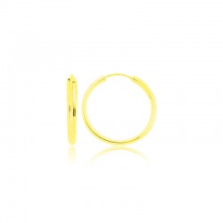 Gümüş Altın Kaplama Halka Küpe Gümüş Altın Kaplama Halka Küpe