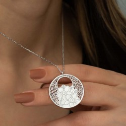 Gümüş Yaşam Çiçeği Kolye Gümüş Yaşam Çiçeği Kolye