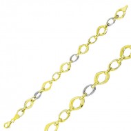 Gümüş İki Renk Hallow Bileklik Gümüş İki Renk Hallow Bileklik