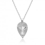 ​Gümüş Melek Damla Bayan Kolye