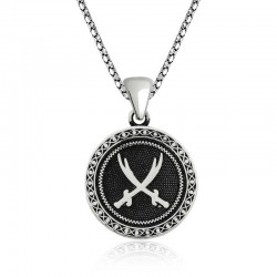 Gümüş Zülfikar Kılıcı Desenli Kolye Gümüş Zülfikar Kılıcı Desenli Kolye