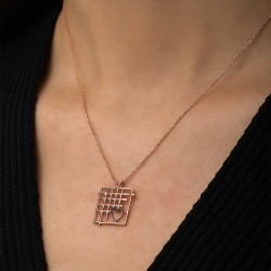 Gümüş Rose Parmaklıklar Arasındaki Aşk Kolye Gümüş Rose Parmaklıklar Arasındaki Aşk Kolye