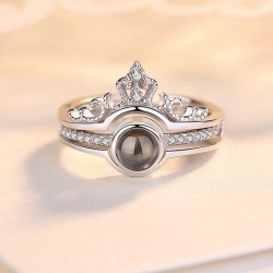 Gümüş 100 Dilde Seni Seviyorum Taç Yüzük Gümüş 100 Dilde Seni Seviyorum Taç Yüzük