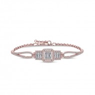 Gümüş Rose Baget Bayan Bileklik Gümüş Rose Baget Bayan Bileklik