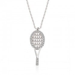 Gümüş Tenis Raketi Bayan Kolye Gümüş Tenis Raketi Bayan Kolye