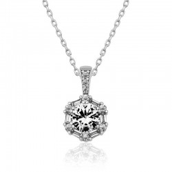 Gümüş Buz Beyazı Baget Taşlı Bayan Kolye Gümüş Buz Beyazı Baget Taşlı Bayan Kolye