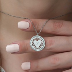 Gümüş Kişiye Özel Sonsuz Kalp Bayan Kolye Gümüş Kişiye Özel Sonsuz Kalp Bayan Kolye