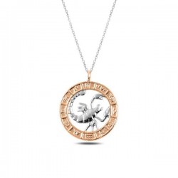 Gümüş Rose Akrep Burcu Kolye Gümüş Rose Akrep Burcu Kolye