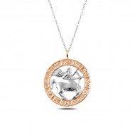 Gümüş Rose Yay Burcu Kolye Gümüş Rose Yay Burcu Kolye