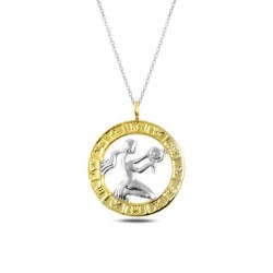 Gümüş Gold Başak Burcu Kolye Gümüş Gold Başak Burcu Kolye