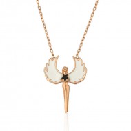 Gümüş Rose Su Perisi Kolye Gümüş Rose Su Perisi Kolye