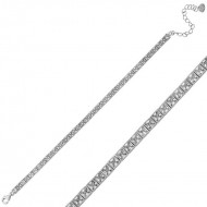 Gümüş Kare Suyolu Bayan Bileklik 