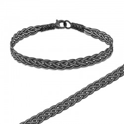 Gümüş Örgü Kazaziye Unisex Bileklik Gümüş Örgü Kazaziye Unisex Bileklik