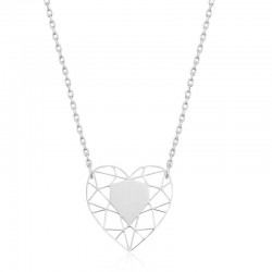 Gümüş Kalp Çemberi Bayan Kolye Gümüş Kalp Çemberi Bayan Kolye